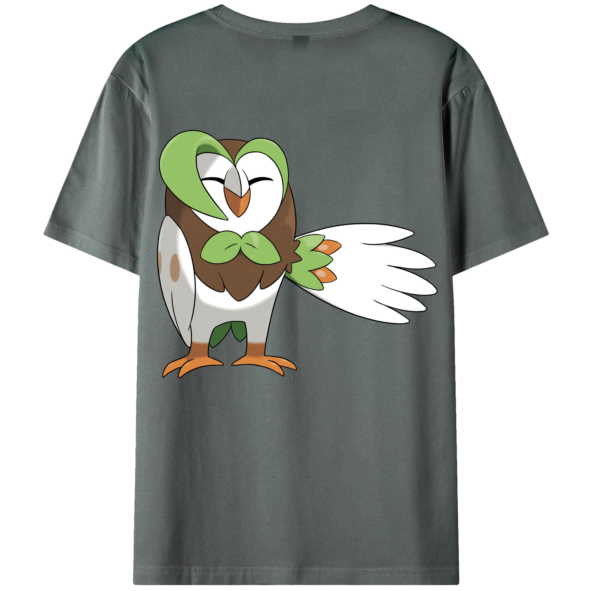 （画像用） ポケットモンスター Pokémon 綿100％ メンズ半袖Tシャツ（バックプリント） 通気性